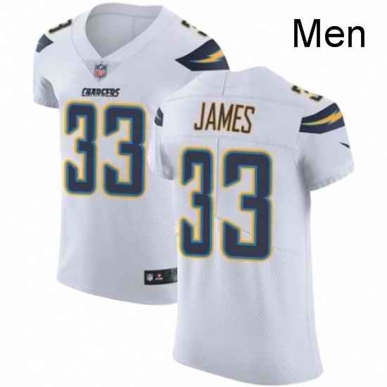 Men Nike Los Angeles Chargers 33 Derwin James White Vapor Untouchable Elite Player NFL Jersey